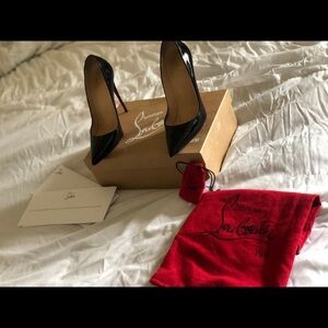 Christian Louboutin So Kate Patent Heels, 38 or 7.5